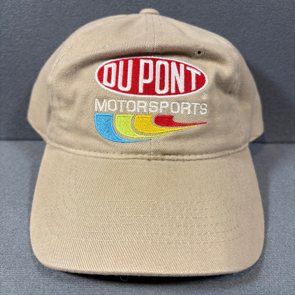 Jeff‎ Gordon #24 Dupont Motorsports Hat Cap Beige Chase NASCAR Vintage Y2K